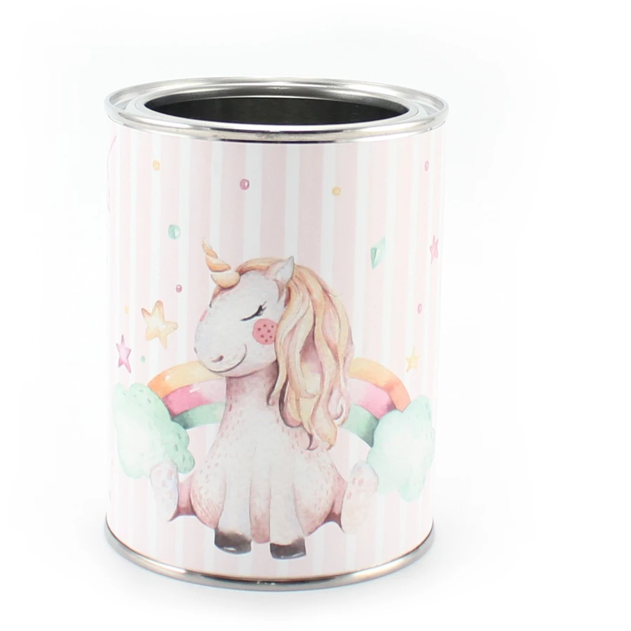 Nikima Stiftebecher Einhorn rosa weiß - Kinder Stifteköcher Stiftehalter rosa
