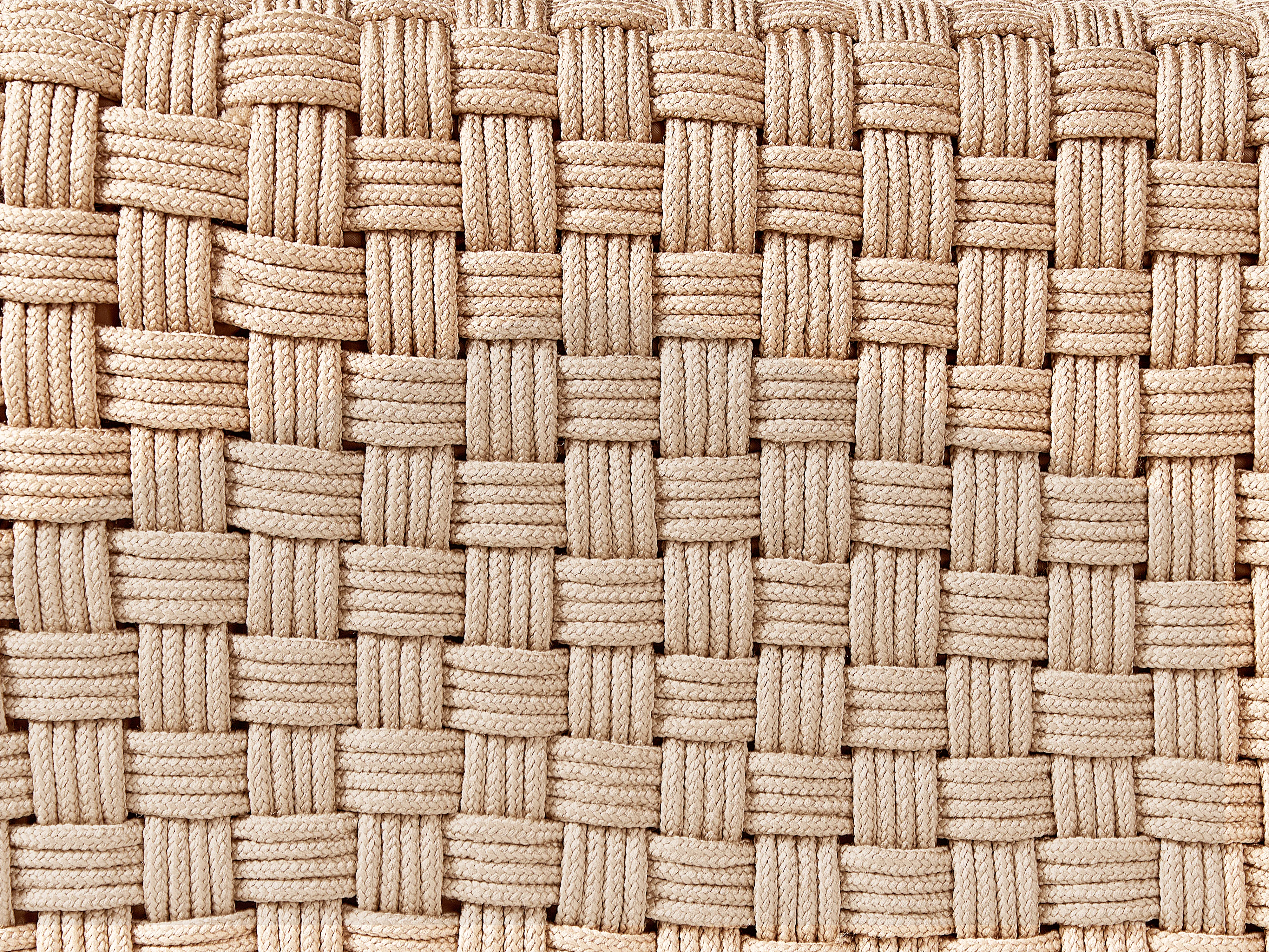 Poef NALLI Synthetisch materiaal Lichtbeige