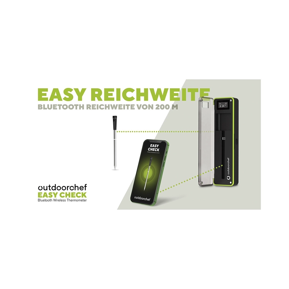 outdoorchef Easy Check Wireless Grillthermometer Single