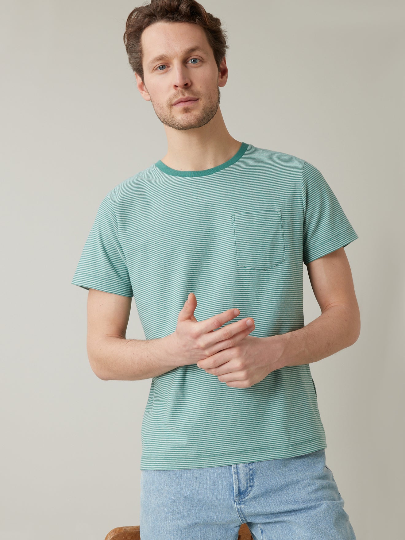 T-shirt rayé homme - coton bio
