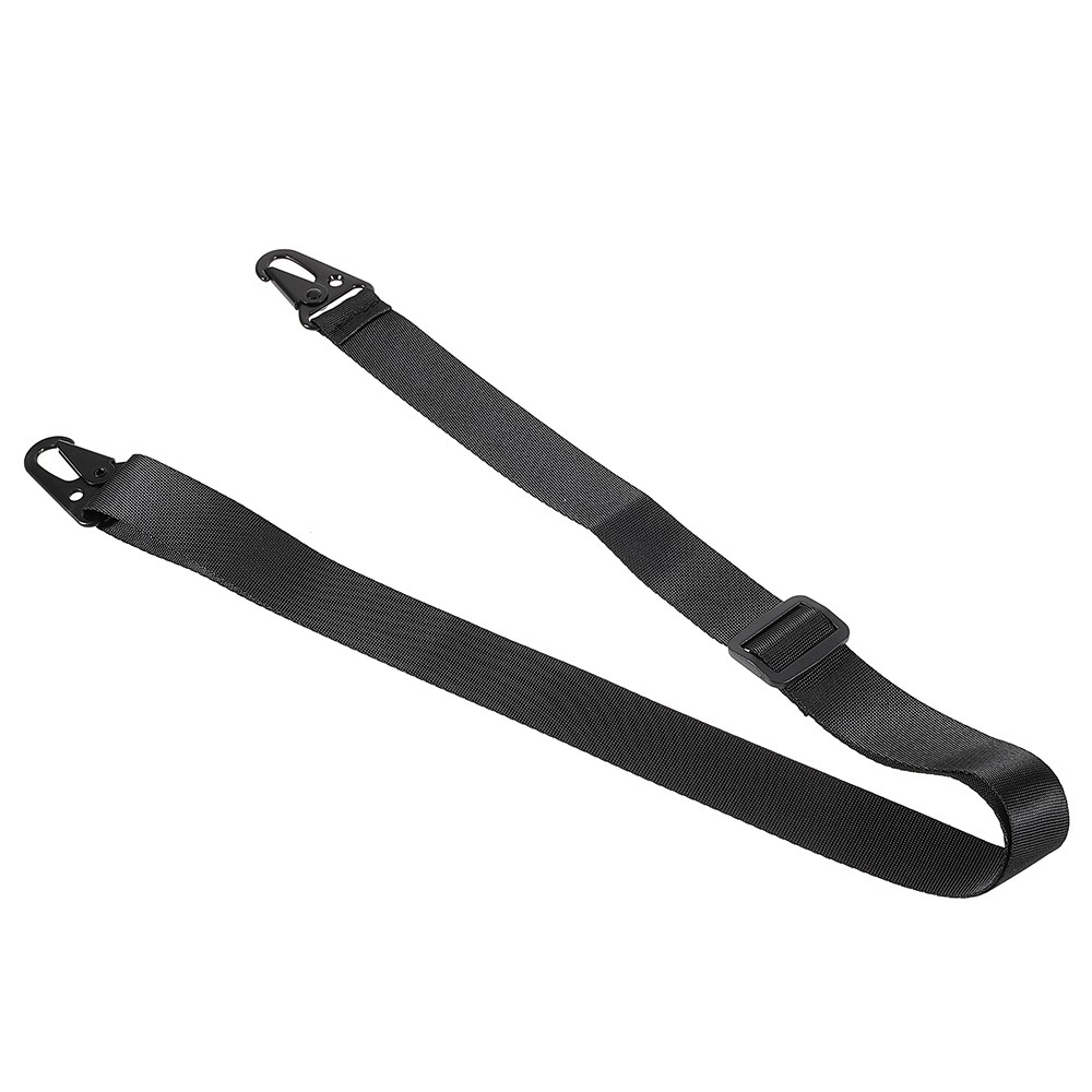 iPhone 13 Pro Necklace Gummi Case Hülle   Handykette Nylon Strap (160cm) - Schwarz