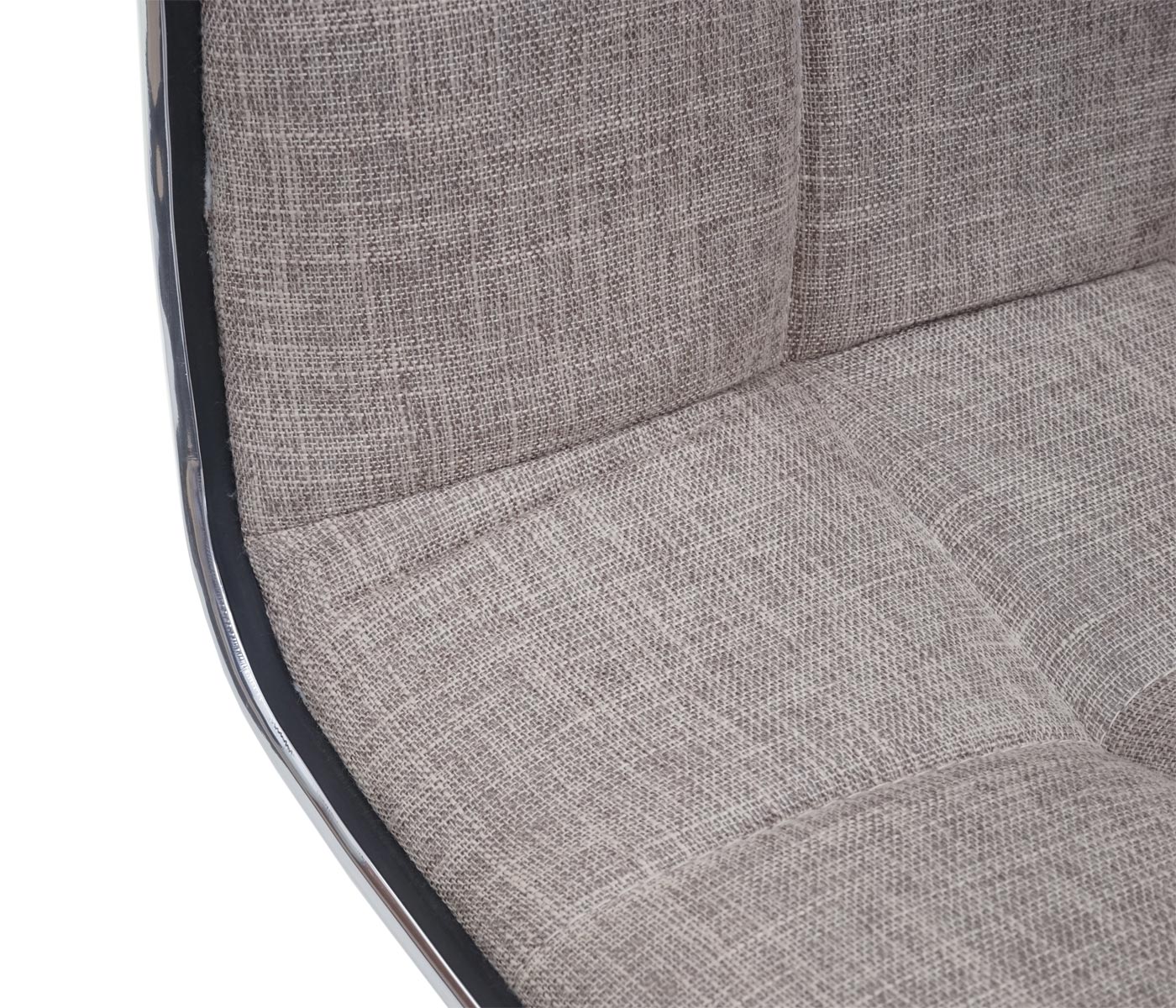 Esszimmerstuhl MCW-C41, Stuhl Küchenstuhl, höhenverstellbar drehbar, Stoff/Textil MVG-zertifiziert ~ creme-grau