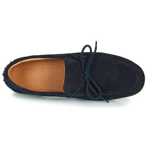 Selected - SERGIO DRIVE SUEDE - Marine