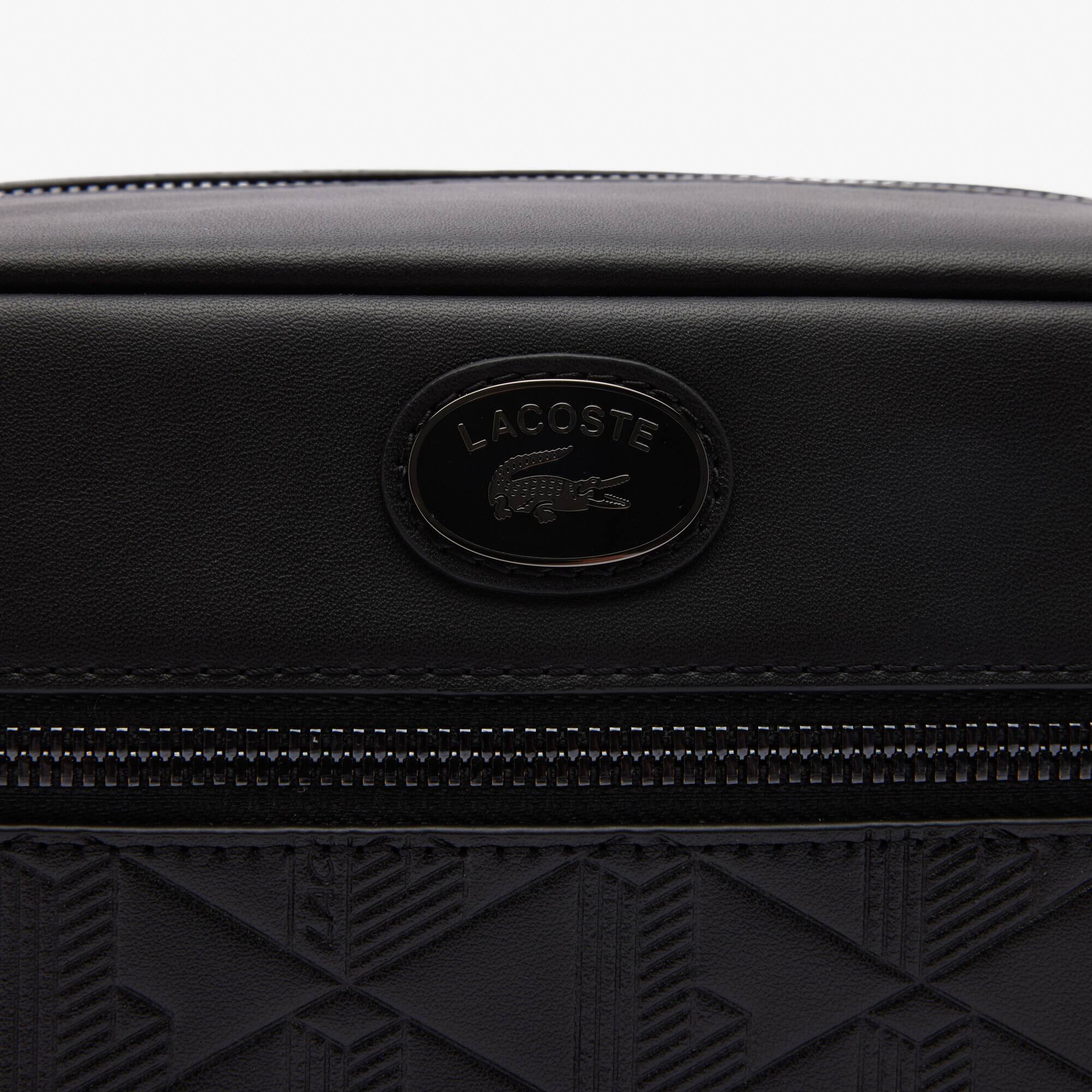Tasche mit Monogramm-Aufdruck Umhängetaschen & Gürteltaschen - Schwarz - Lacoste - Herren
