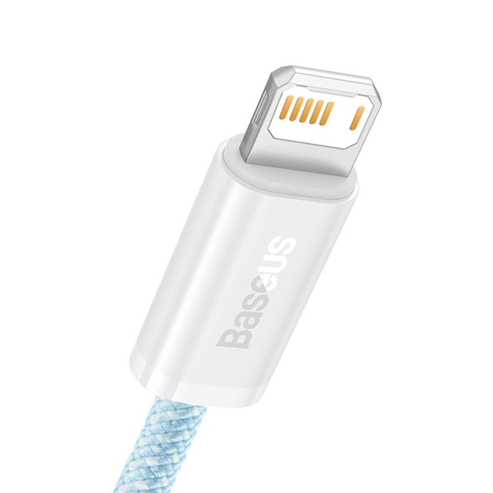 (2m) 20W Dynamic USB auf Lightning Nylon Ladekabel Fast Charging Datenkabel - Blau