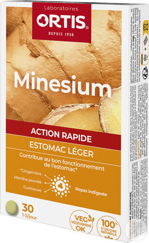 Ortis Minesium Estomac Léger 30 Comprimés