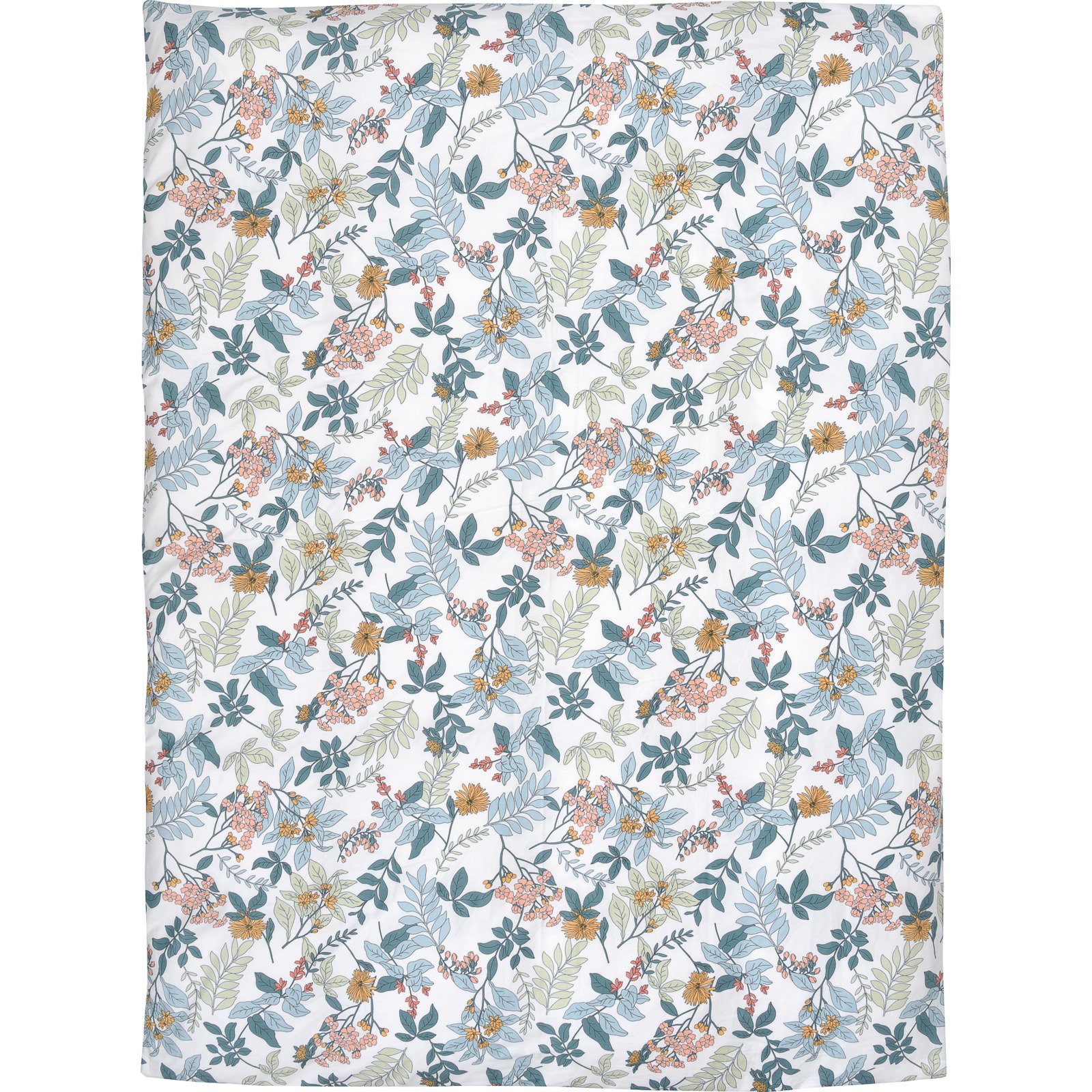 Bettwäsche mit floralem Muster 160x210 65x100 Bettanzug Nord