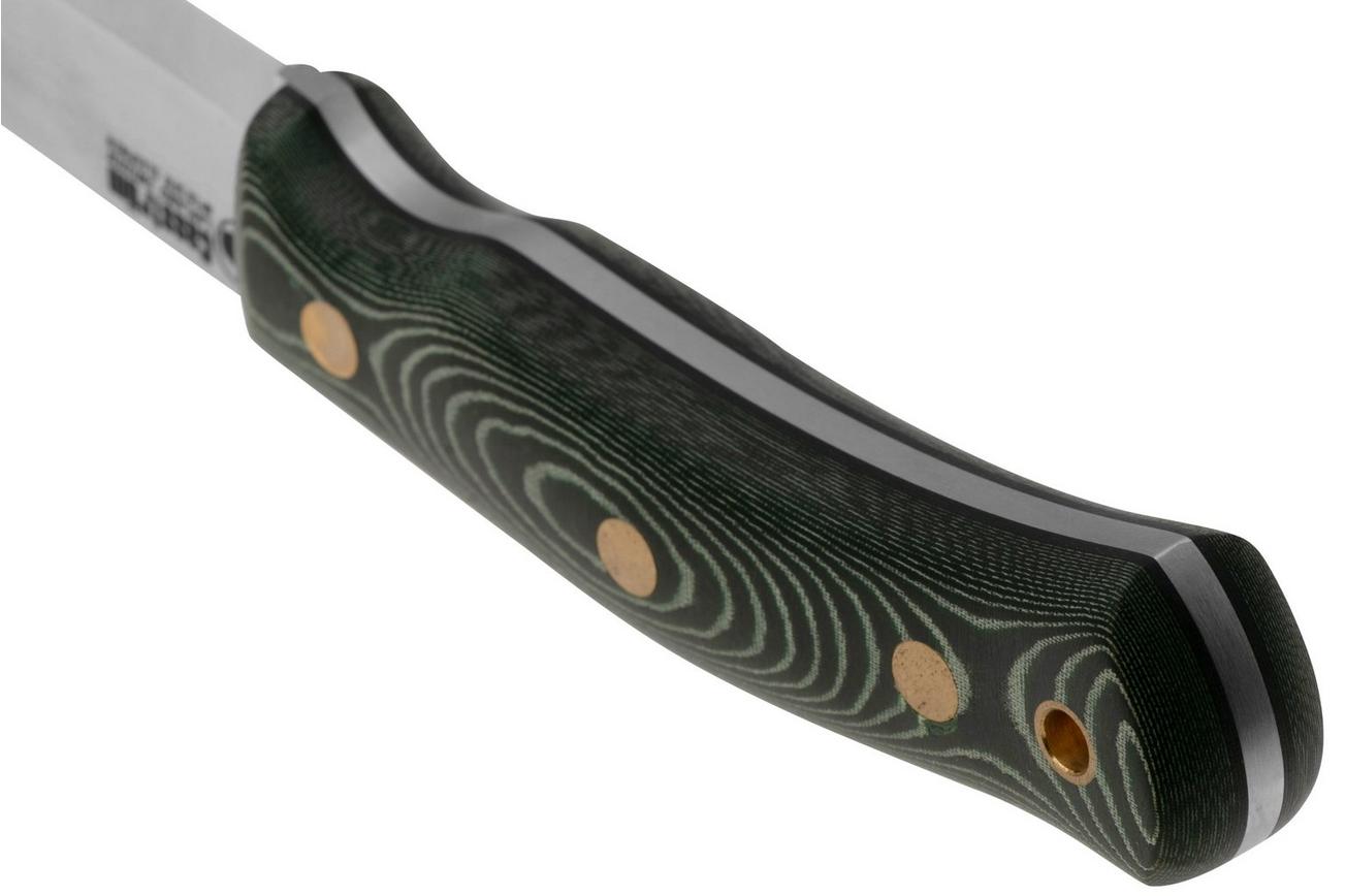 Casström No. 10 Swedish Forest Knife Scandi 14103 Sleipner Green Micarta Kydex, bushcraftmes