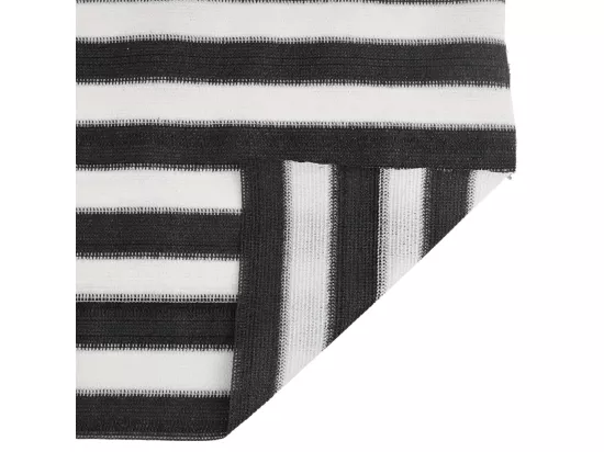 Filet brise-vue anthracite et blanc 1x10 m PEHD 75 g/m²