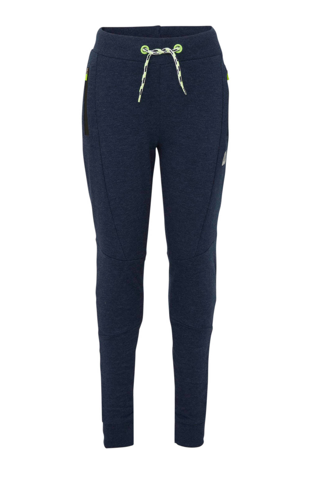 DJ Dutchjeans regular fit joggingbroek zwart melange