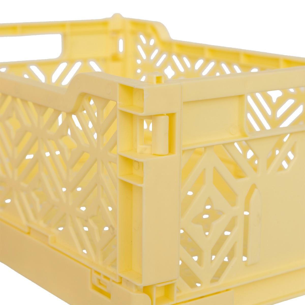 CAGETTE PLIABLE JAUNE 30X20X11.5CM