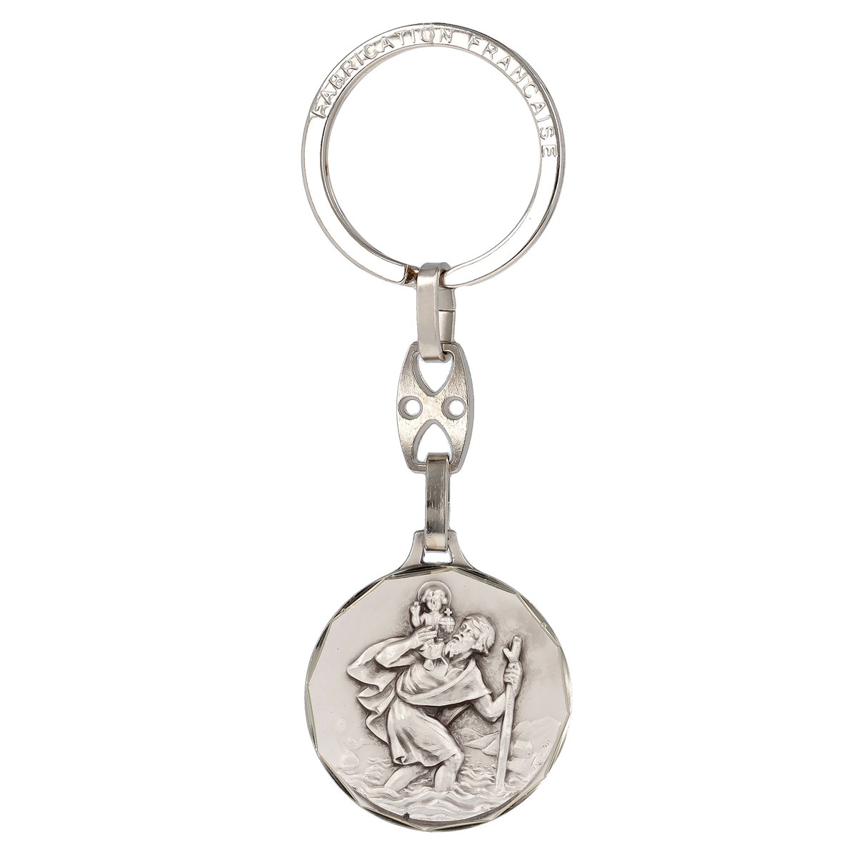 Porte clé métal saint Christophe