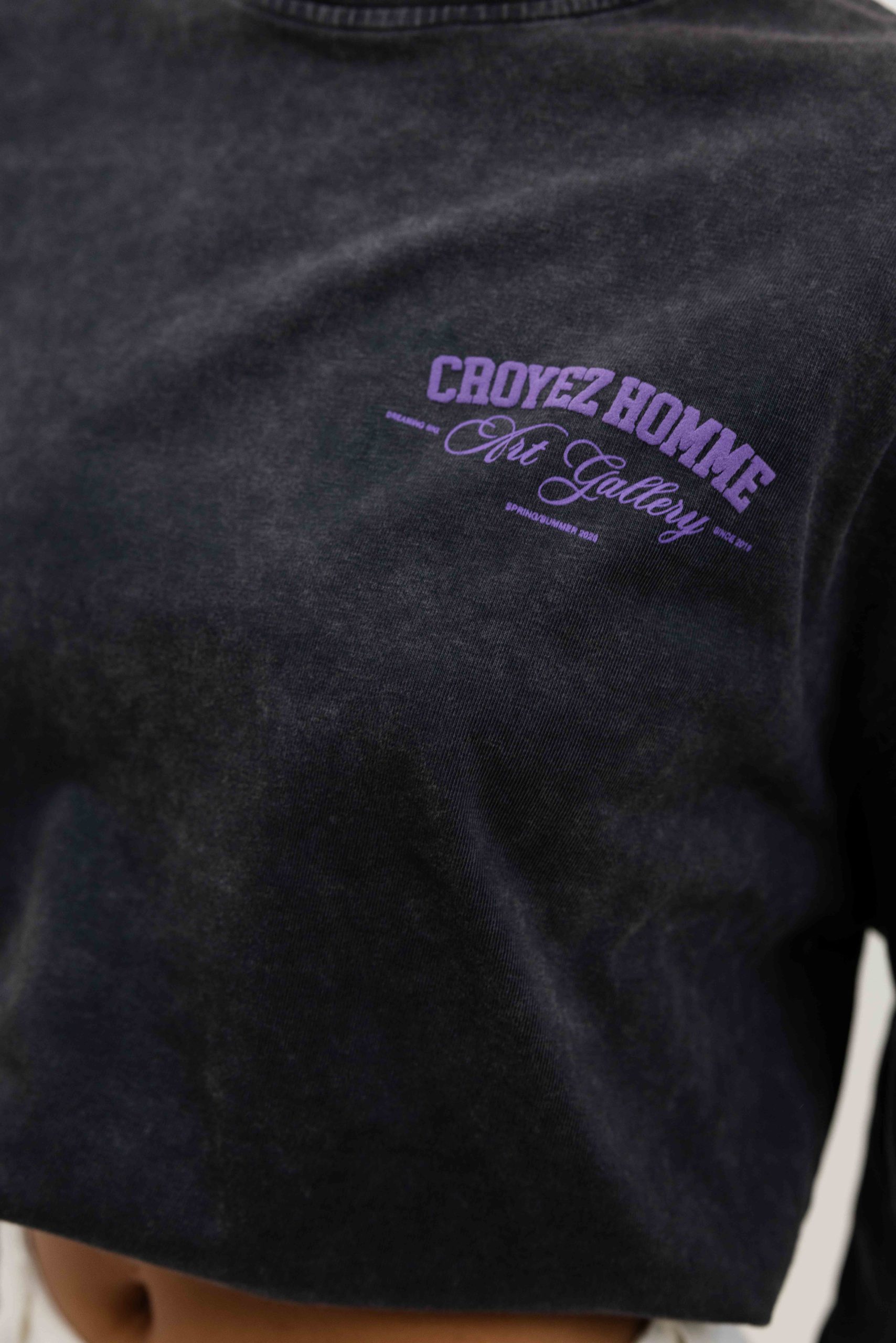 Croyez Art Gallery Longsleeve Dames Donkergrijs