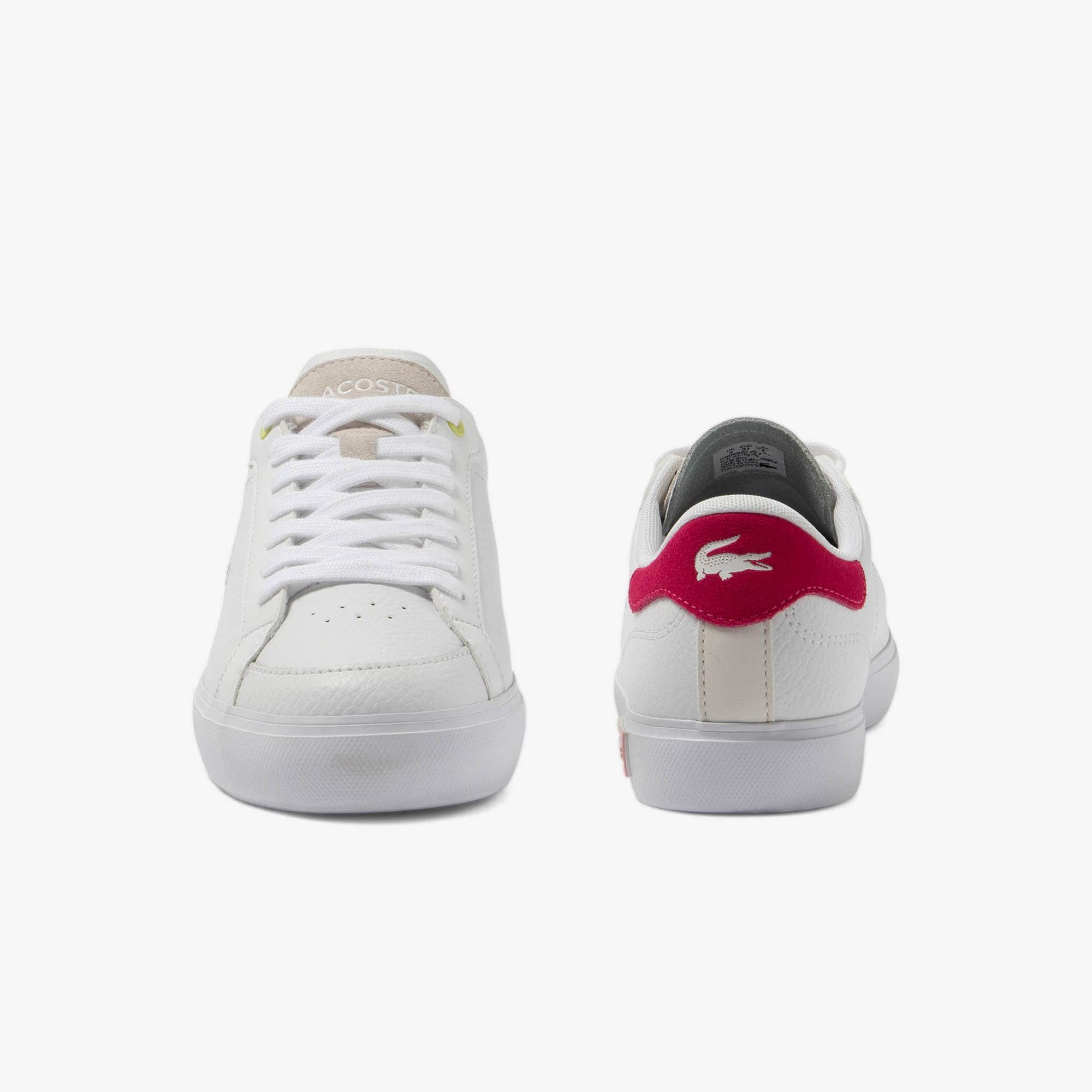 Sneakers Powercourt femme en cuir Sneakers - Blanc - Lacoste - Femme