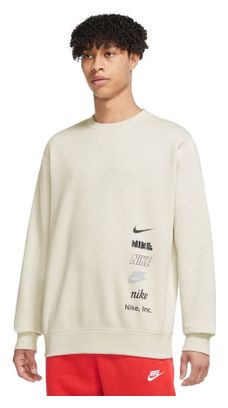 Haut manches longues Nike Club Fleece Plus Blanc