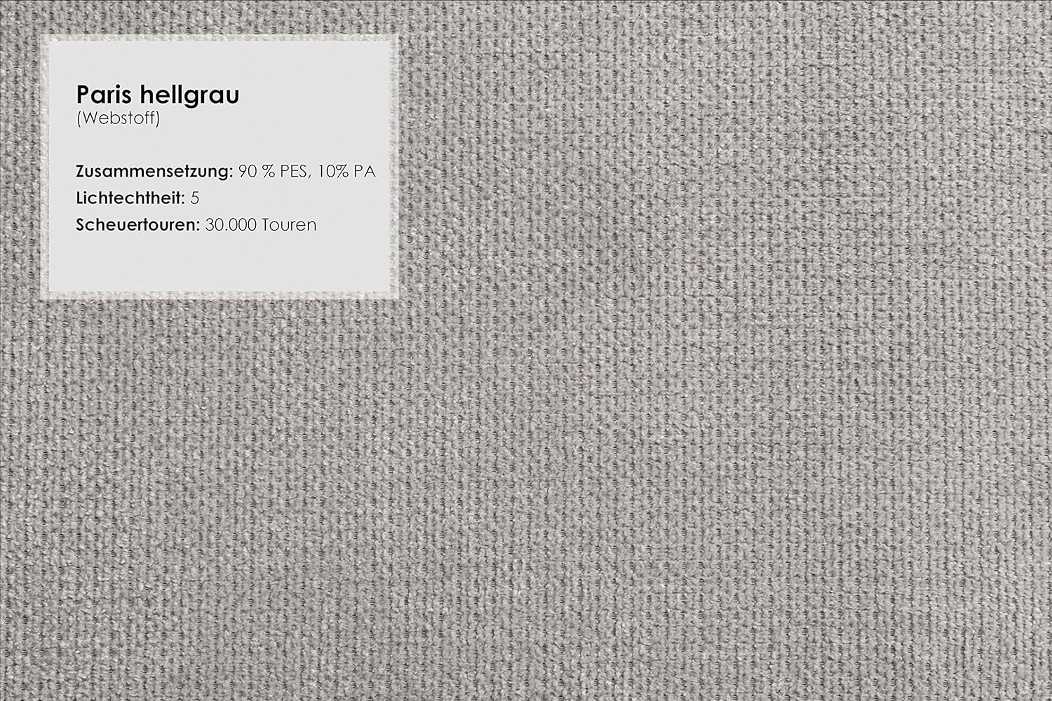 CAVADORE Recamiere Gootlaand, Recamiere mit Federkern und Armteil rechts im Landhausstil, 194 x 84 x 91, hellgrau