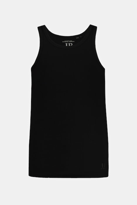 Tank Top, Rippe, ärmellos, bis 8XL