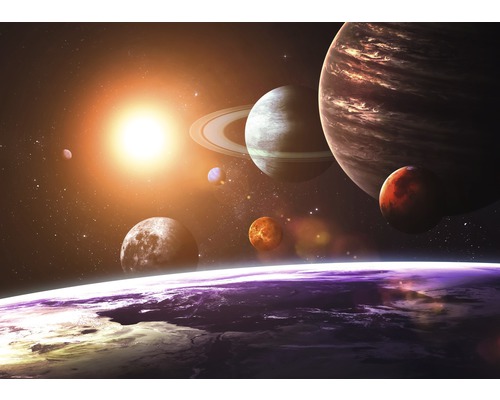 Vliesbehang 18396 Zonnestelsel 7-delige set 350 x 260 cm