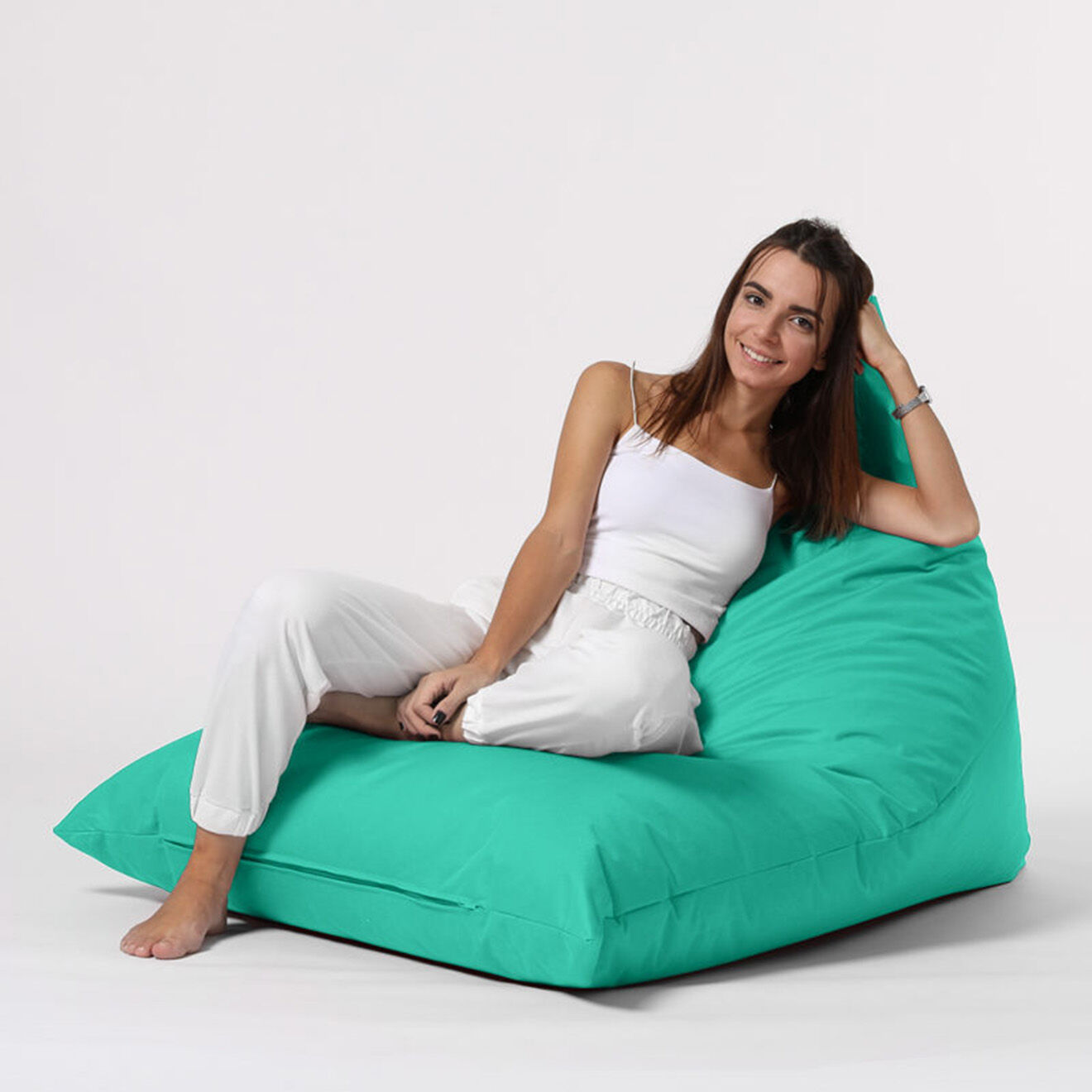 Homitis Pouf Pyramid turquoise - 145x35x90 cm