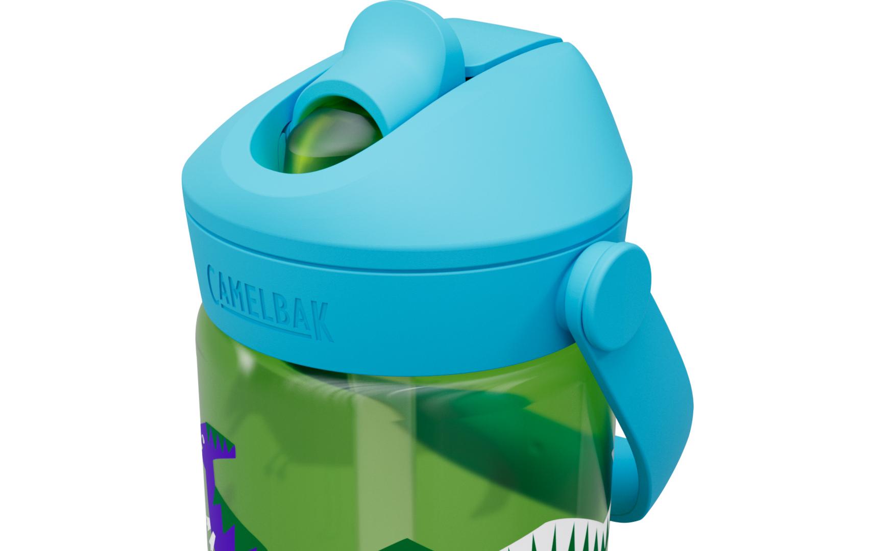 Trinkflasche Thrive Flip Straw Kids hip dinos 400 mlFlasche aus Tritan für Kinder