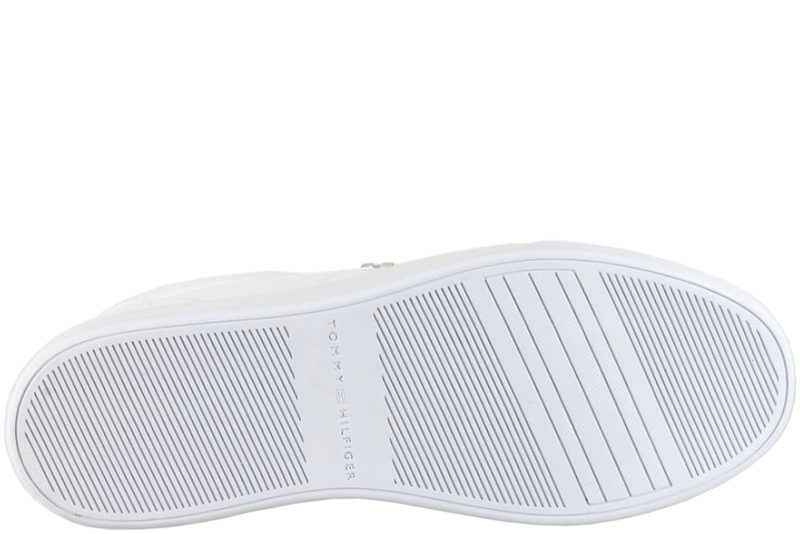 TOMMY HILFIGER ELEVATED ESSENT SNEAKER MONOGRAM WHITE