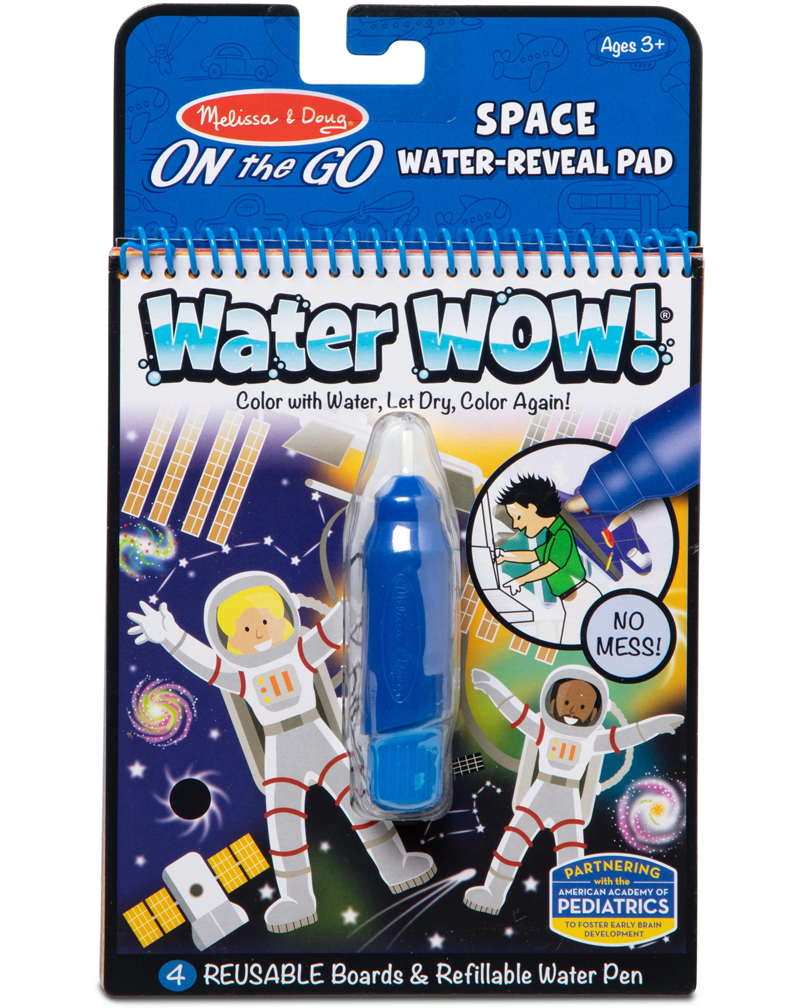 Malblock WATER WOW! - WELTRAUM mit Stift