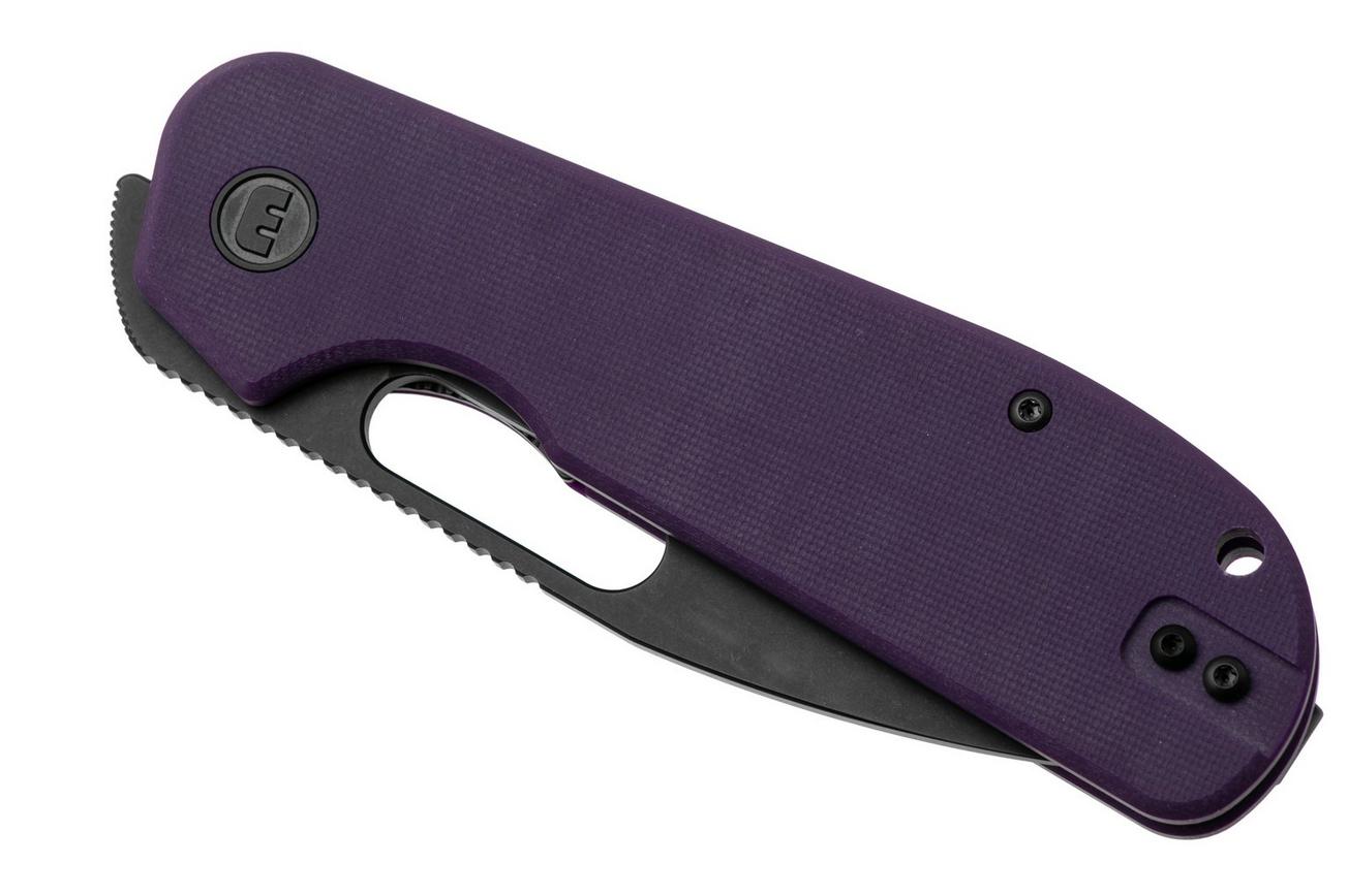 Eutektik EFD EFD-PBW-R Blackwashed 14C28N, Purple G10, zakmes