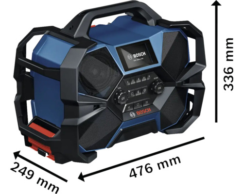 Bosch GPB 18VH-6 SRC DAB+ accu-werkradio, zonder accu en lader