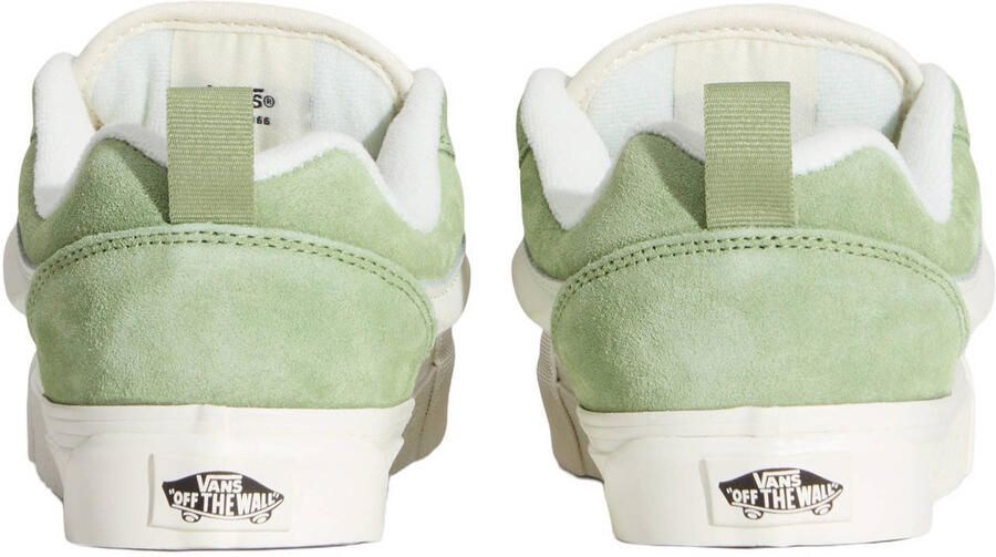 VANS KNU Skool suede sneakers olijfgroen wit