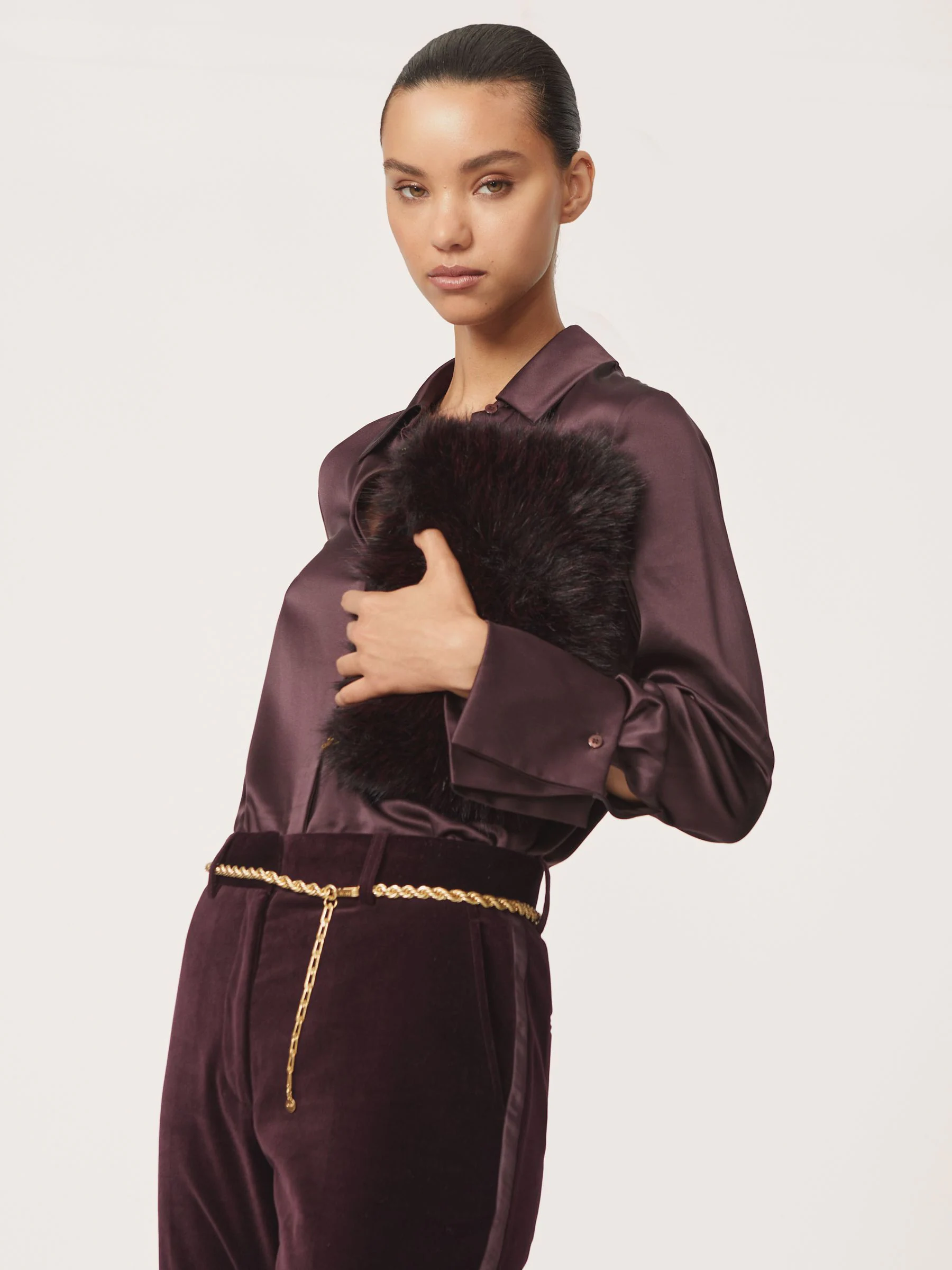 Reiss Isabella Twist Chain Belt