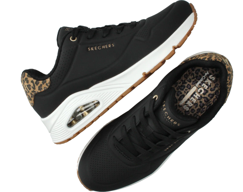 Skechers Uno Jungle Nite Sneakers Zwart Dames