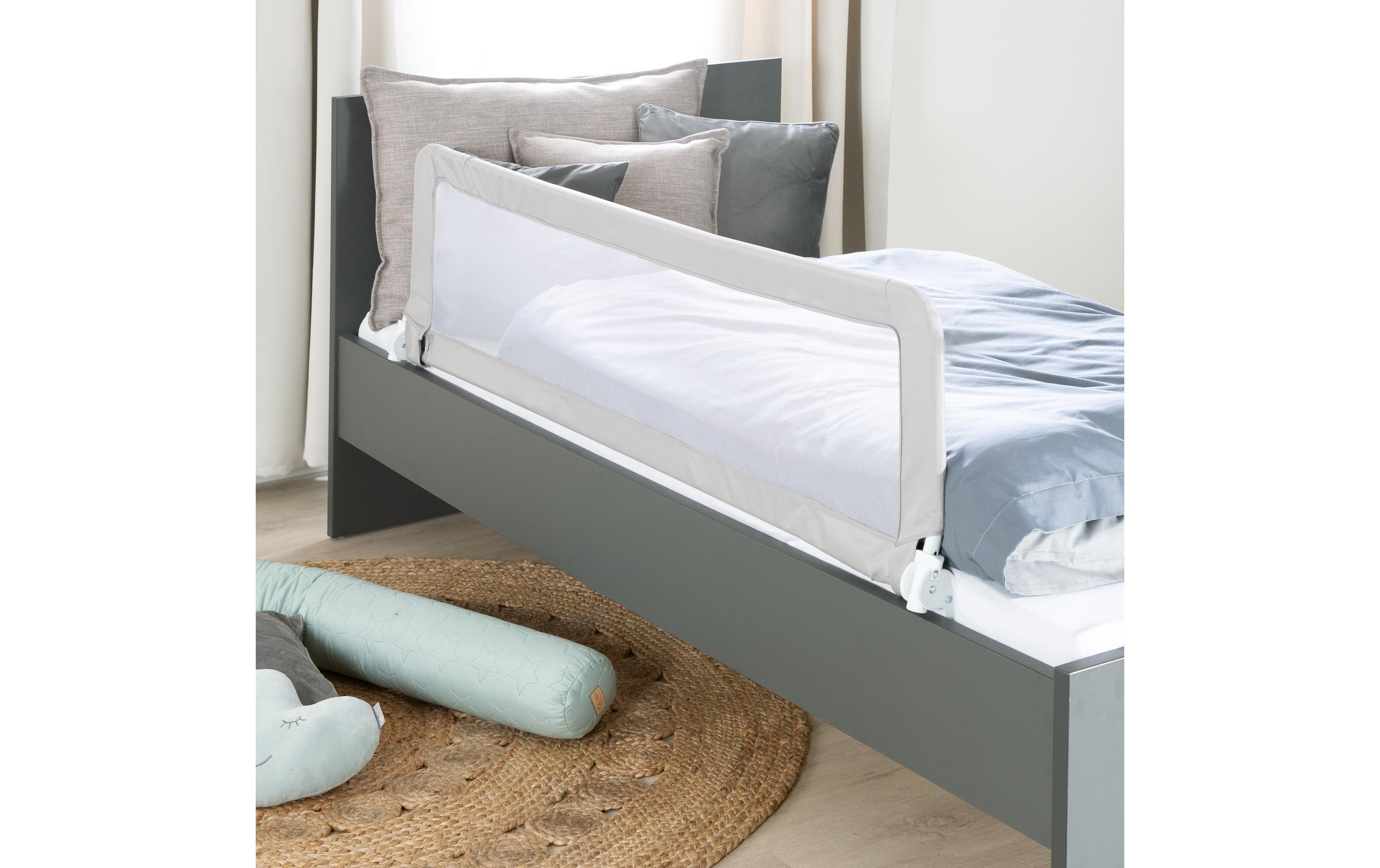 roba® Bettschutzgitter »Klipp-Klapp Taupe 100 cm«