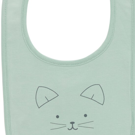 Lot de 2 bavoirs   Chatons / Sauge        de               P'tit bisou