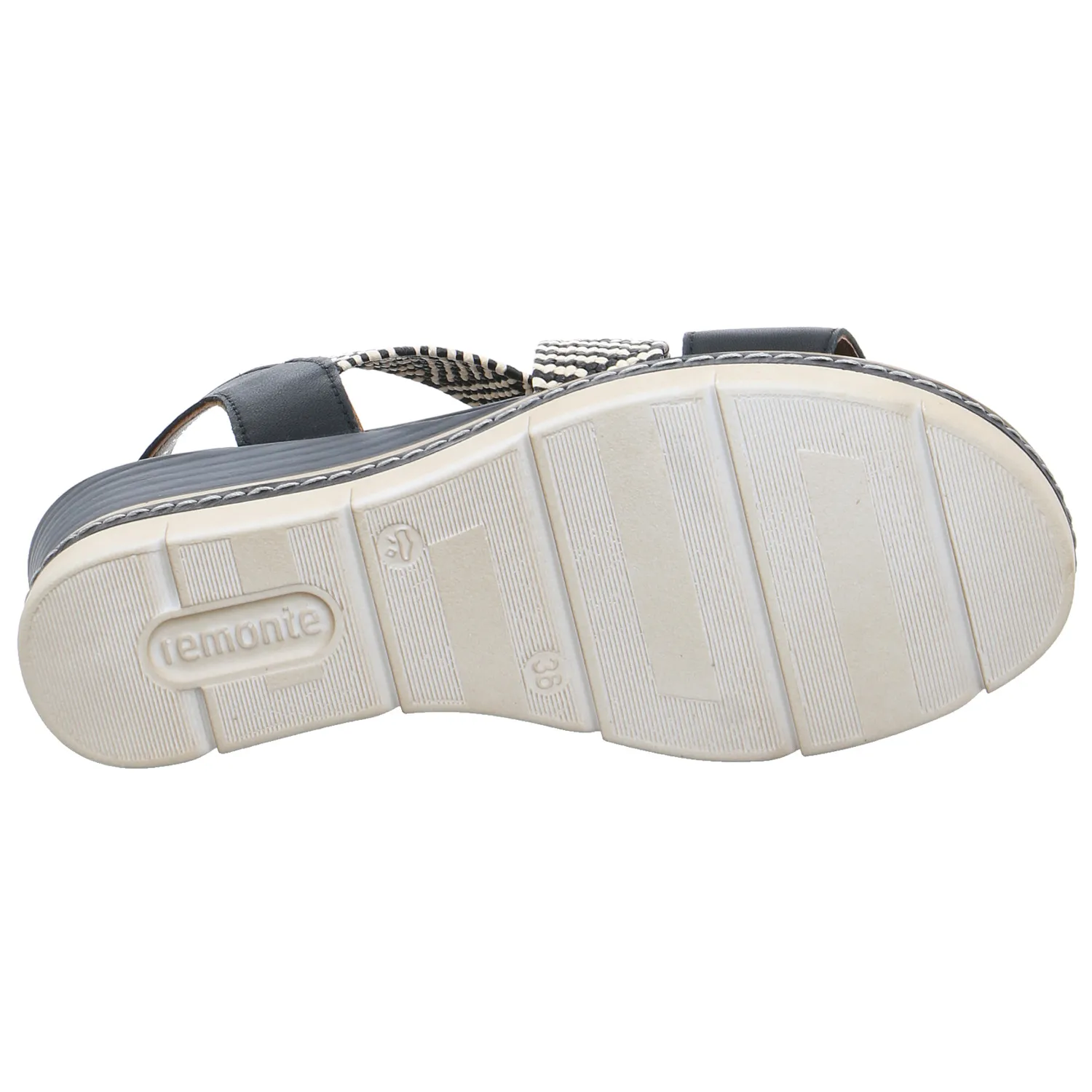 REMONTE Sandalette Schwarz Leder
