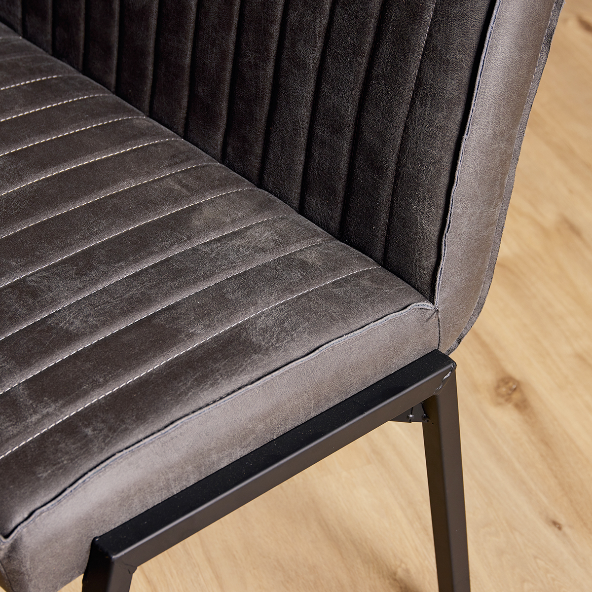 Eetkamerbank Stripes Antraciet 185 cm
