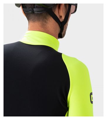 Maillot Manches Longues Alé K-Idro Noir/Jaune Fluo