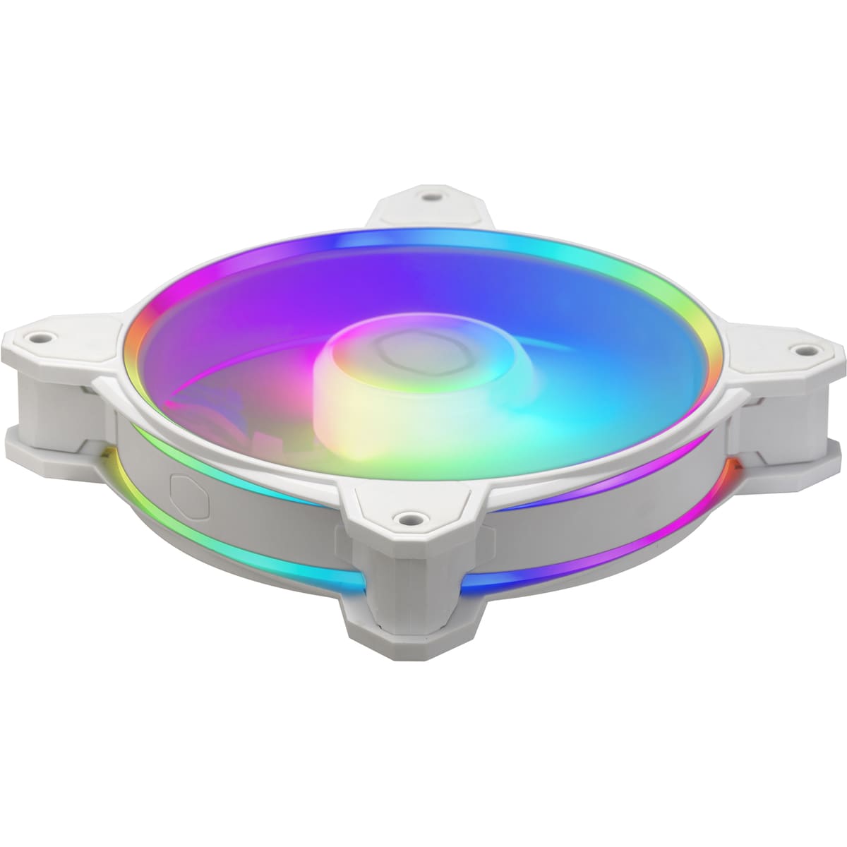 Cooler Master MasterFan MF120 Halo2 RGB PWM vifte (3-pakning, hvit)