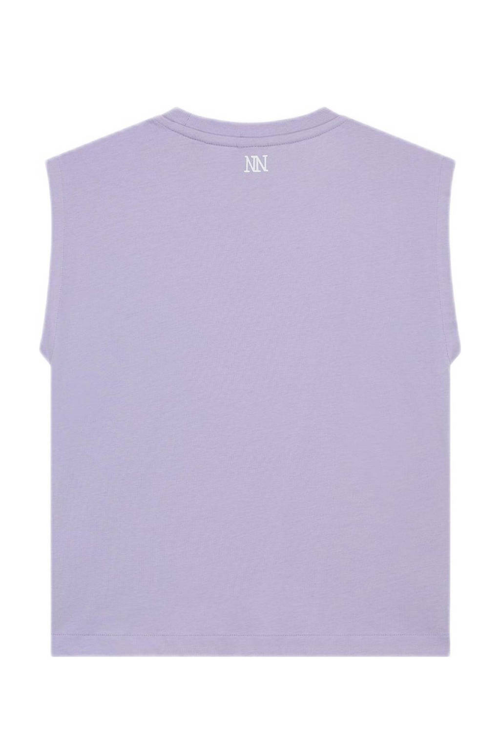 NIK&NIK mouwloze top Pleat lila