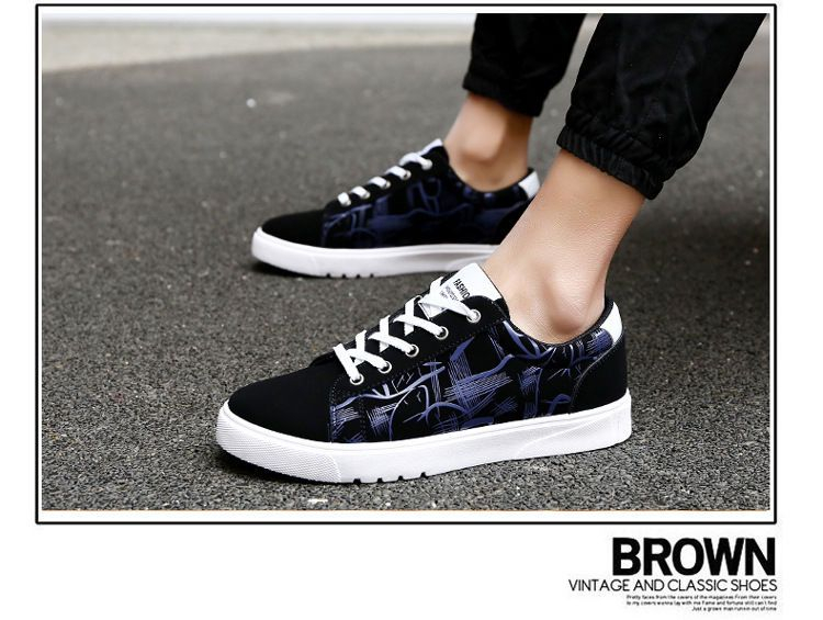 Tanzanite - Bedrukte sneakers