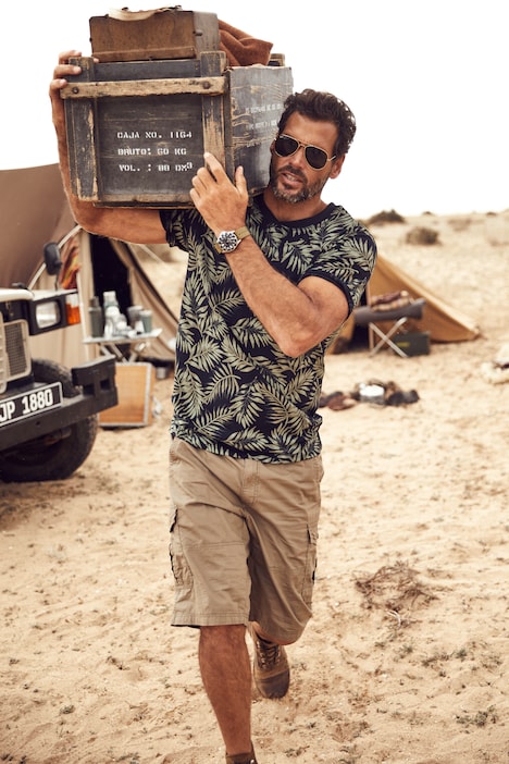 Cargo-Bermuda, 6 Pockets, gerades Bein
