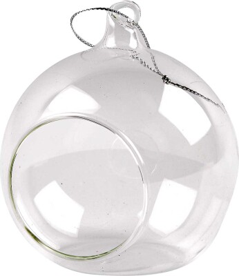 Glaskugle Med Hul - Ø 8 CM - 6 Stk