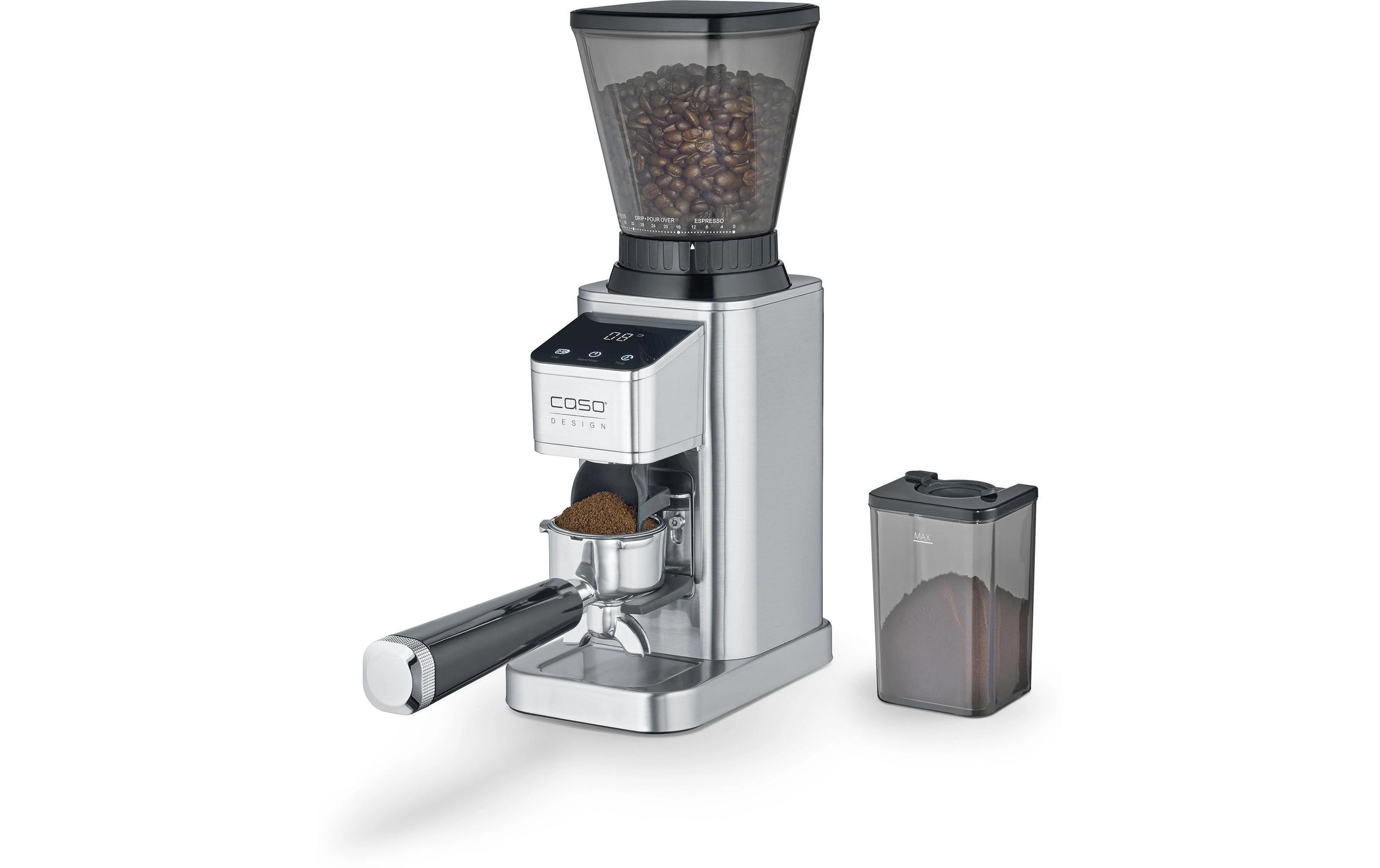 Caso Kaffeemühle »Barista Chef Inox Silber« 150 W Kegelmahlwerk 250 gBohnenbehälter
