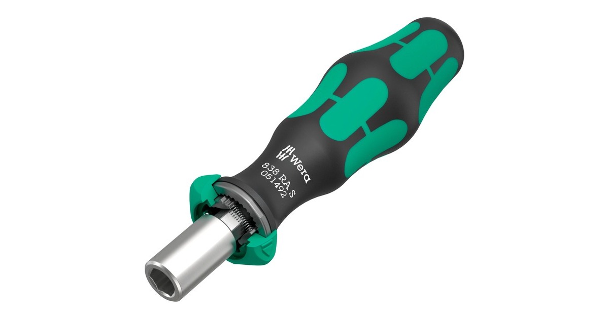 WeraKraftform Kompakt 838 RA S Imperial Set 1 bitset  (Zwart/groen, 14‑delig)