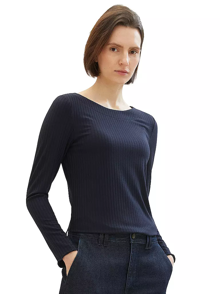 TOM TAILOR Langarmshirt  blau