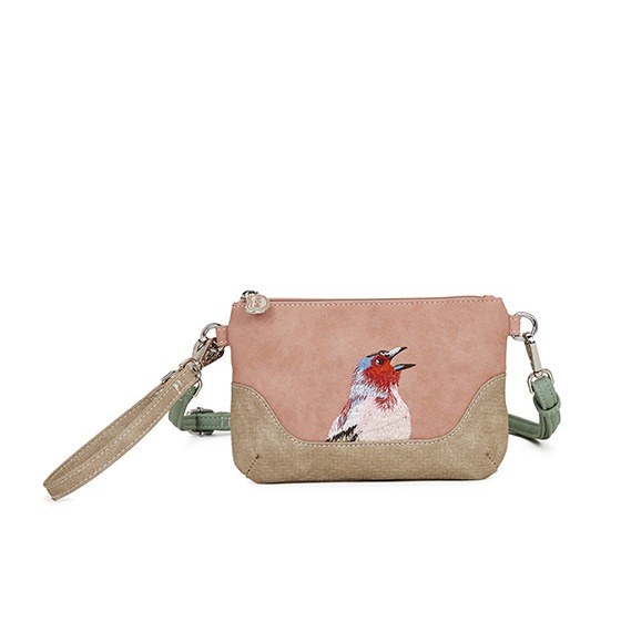 Hi-Di-Hi Melody Crossbody Bag Light Pink/ Beige