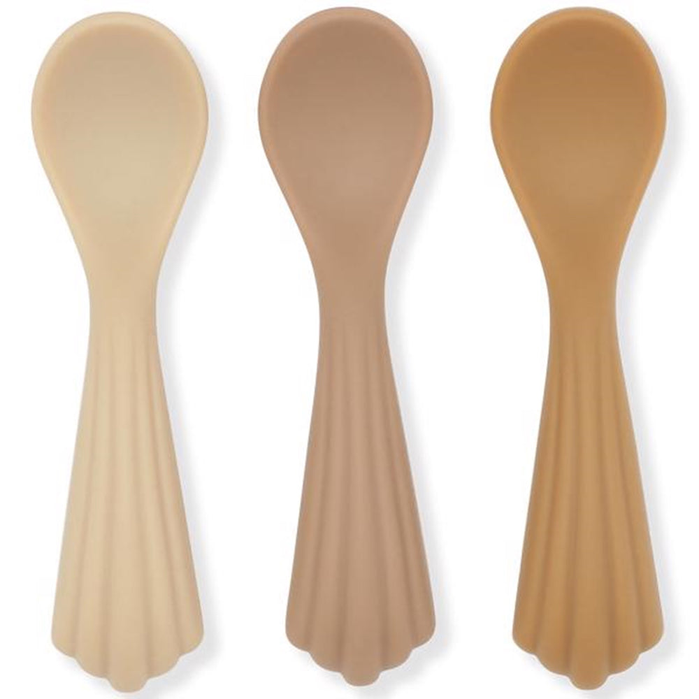 Silicone Clam Skeer 3-pak Shell - Konges Sløjd