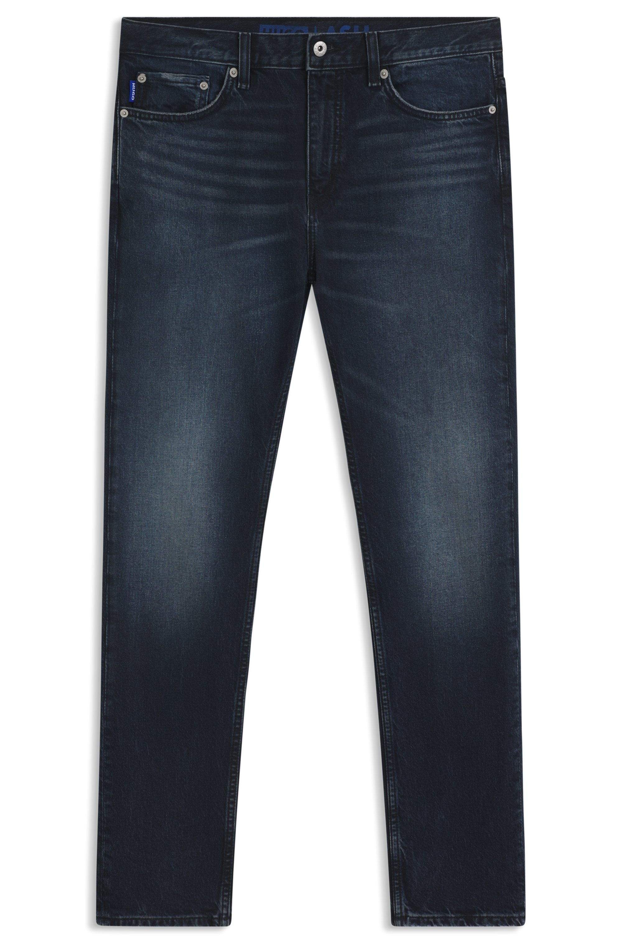 HUGO Blue Slim-fit-Jeans »Ash« mit Stone-washed-Finish