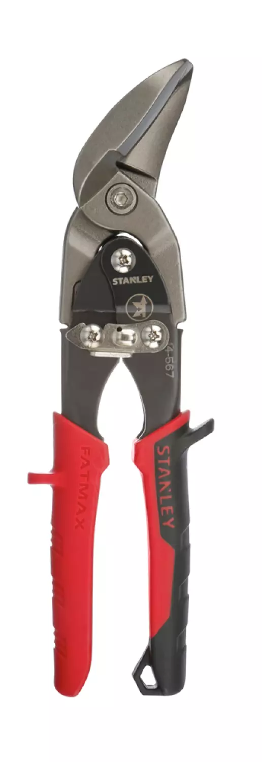 Stanley 2-14-567 Blikschaar zware bekken - Links - 250mm - Rood