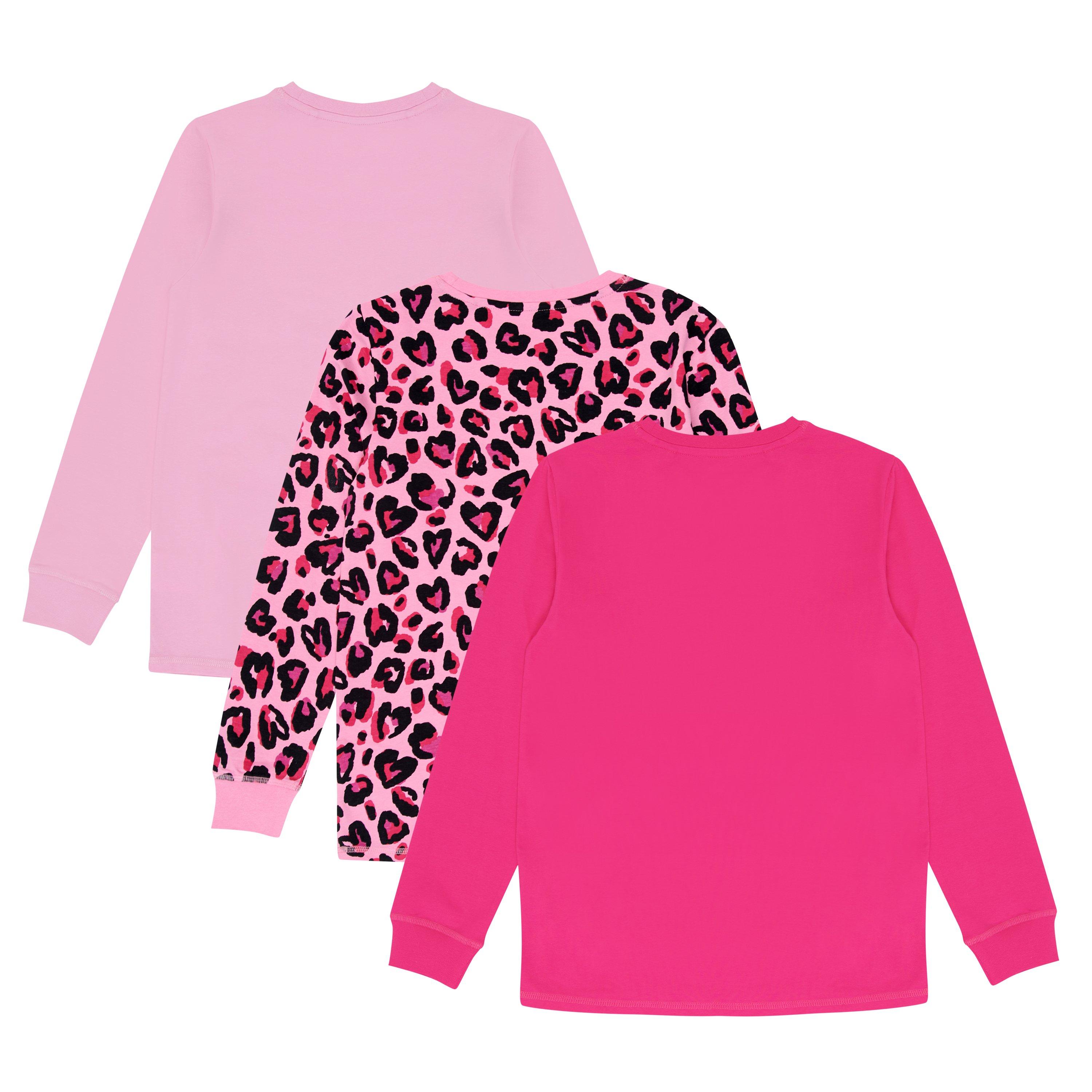 Miso Kids Girls 3 Pack Leopard Pyjama Set