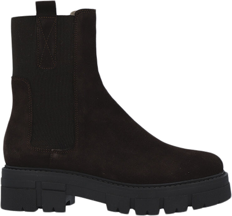 Cashott CASJIDA Chelsea Boot Warm lined Suede Dark brown suede 066